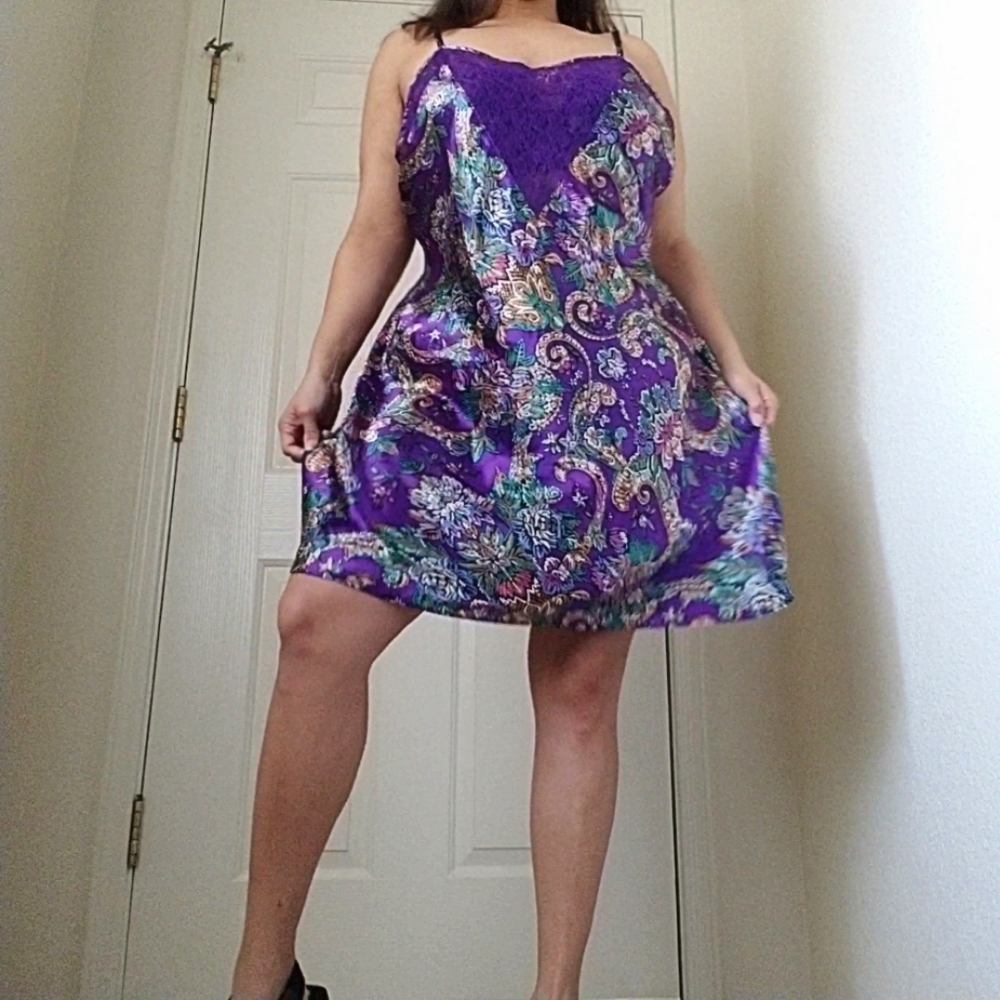 Plus size vintage y2k slip dress